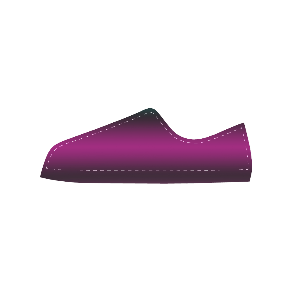 Dark Lilac Soft Gradient Men's Classic Canvas Shoes (Model 018)