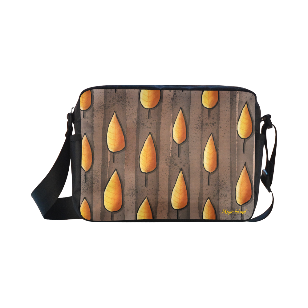 Golden Leaves. Inspired by the Magic Island of Gotland. Classic Cross-body Nylon Bags (Model 1632)