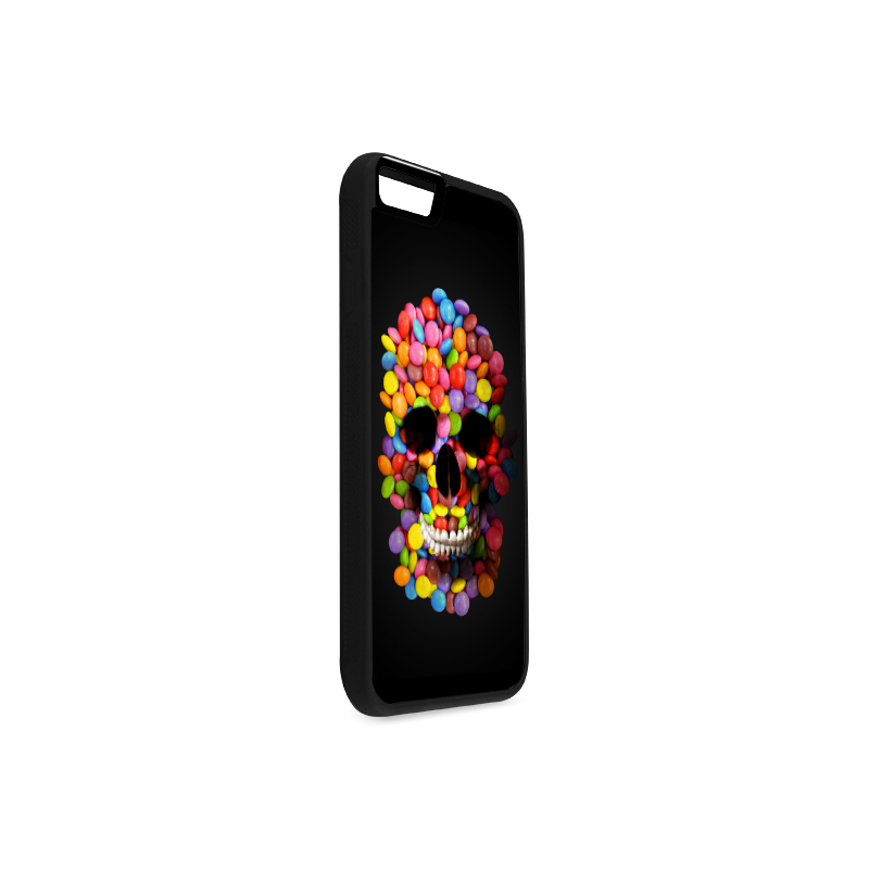 Halloween Candy Sugar Skull Rubber Case for iPhone 6/6s