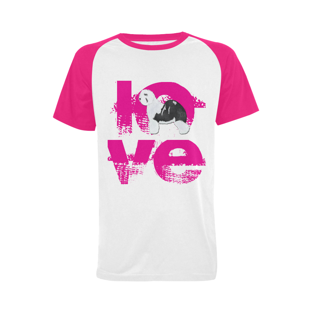 love lyric Men's Raglan T-shirt (USA Size) (Model T11)