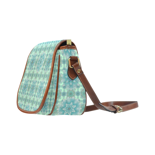 Turquoise Happiness Saddle Bag/Small (Model 1649) Full Customization