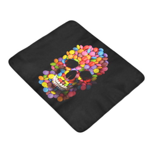 Halloween Candy Sugar Skull Beach Mat 78"x 60"