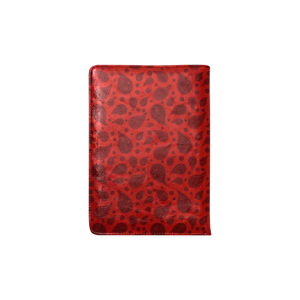 vintage paisley red Custom NoteBook A5