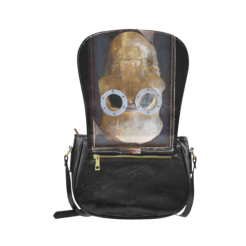 Steampunk Skull Classic Saddle Bag/Large (Model 1648)