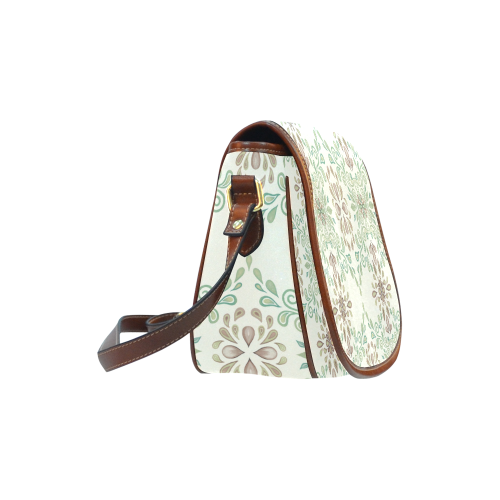 Green ornaments Saddle Bag/Small (Model 1649) Full Customization