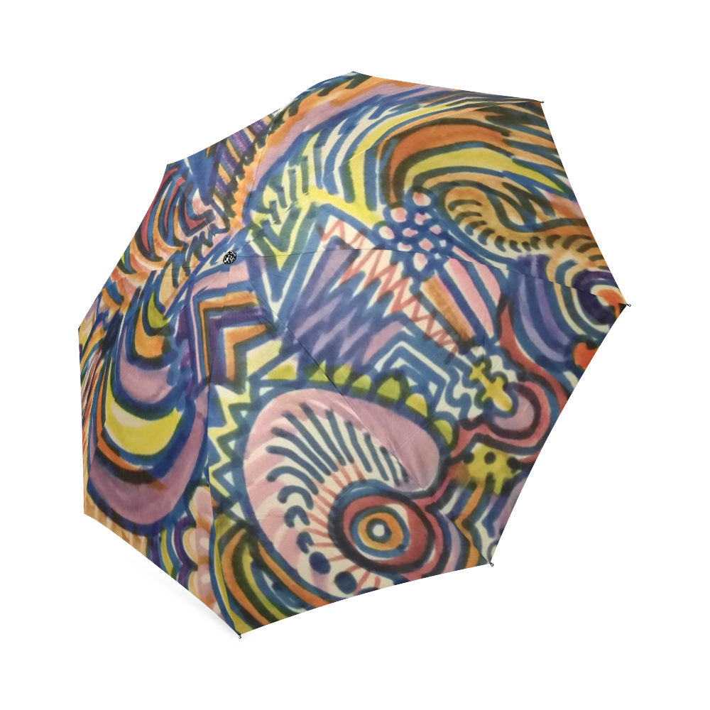 Thunder and Lightening by rokinronda Foldable Umbrella (Model U01)