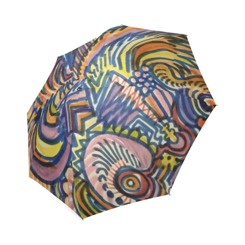 Thunder and Lightening by rokinronda Foldable Umbrella (Model U01)