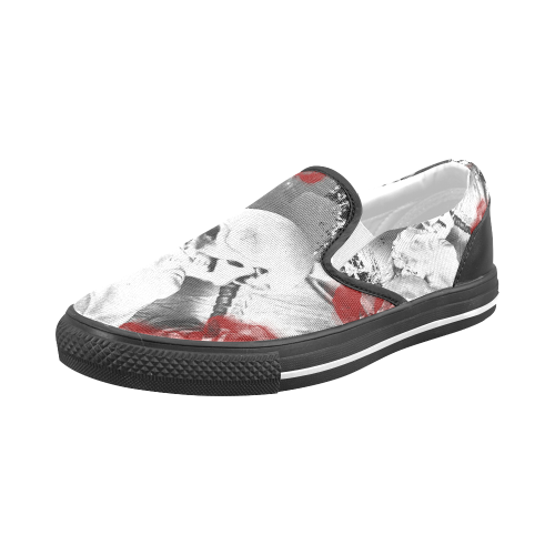 The Kiss of the Death Men's Slip-on Canvas Shoes (Model 019)