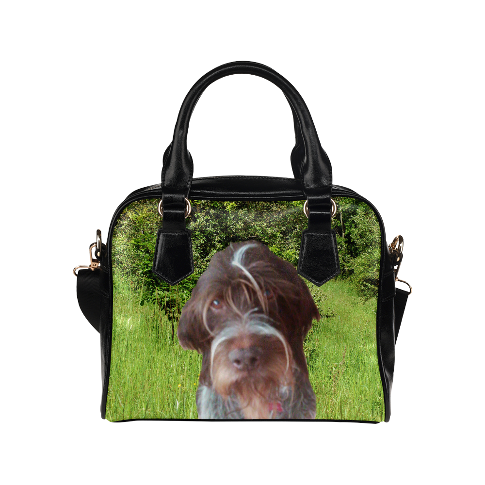 Dog Wirehaired Pointing Griffon Shoulder Handbag (Model 1634)