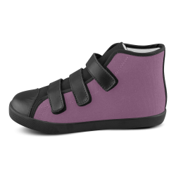 Amethyst Velcro High Top Canvas Kid's Shoes (Model 015)