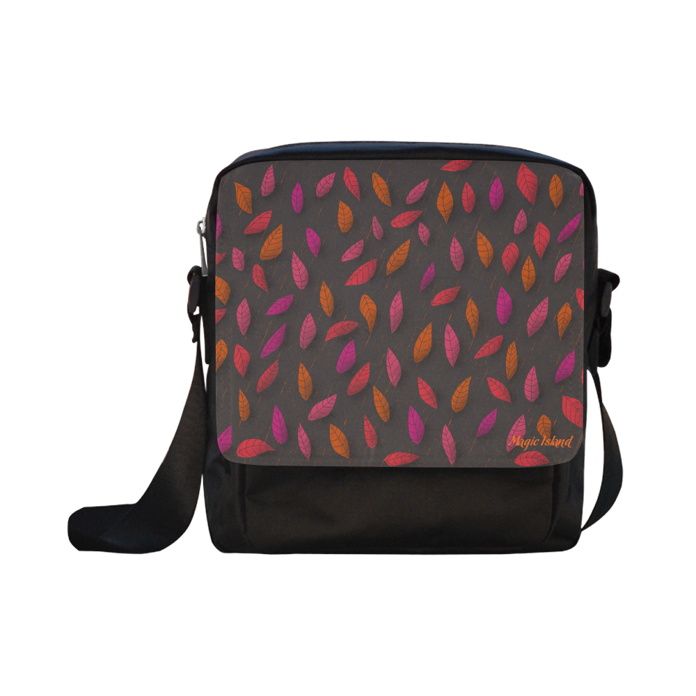 Red Leaves. Inspired by the Magic Island of Gotland. Crossbody Nylon Bags (Model 1633)