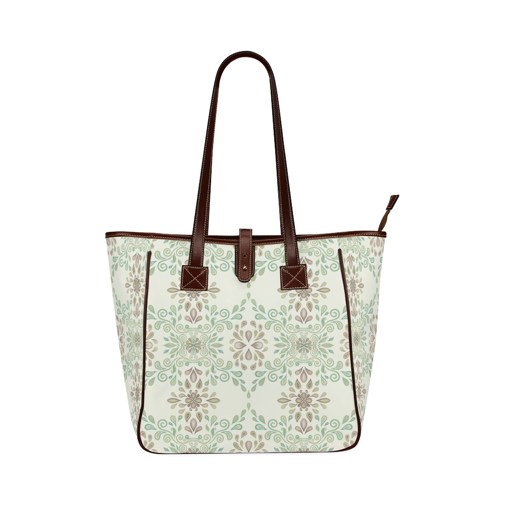 Green ornament Classic Tote Bag (Model 1644)