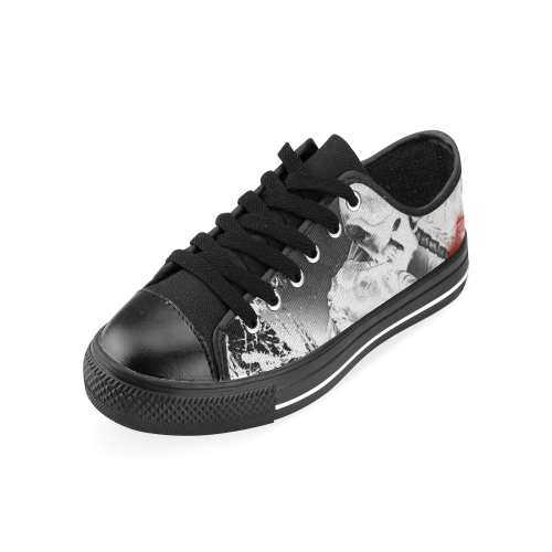 The Kiss of the Death Men's Classic Canvas Shoes (Model 018)