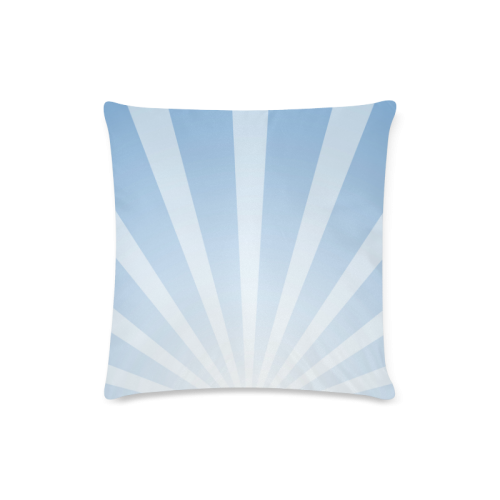 Sun Rayes in blue Custom Zippered Pillow Case 16"x16"(Twin Sides)