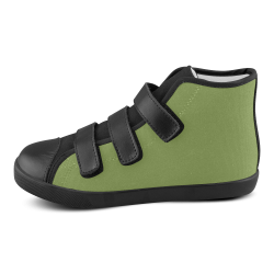 Peridot Velcro High Top Canvas Kid's Shoes (Model 015)