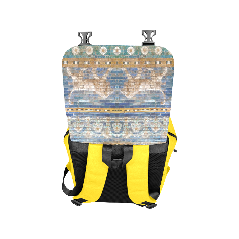 Two Lions And Daisis Mosaic Casual Shoulders Backpack (Model 1623)