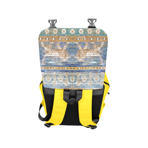 Two Lions And Daisis Mosaic Casual Shoulders Backpack (Model 1623)