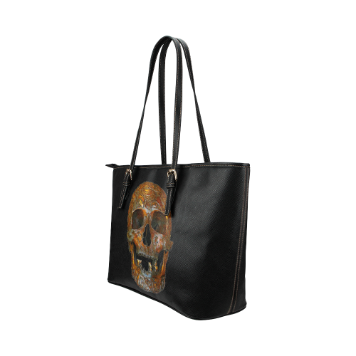 Hell's Knight Leather Tote Bag/Small (Model 1651)