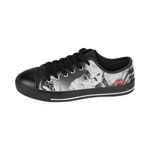 The Kiss of the Death Men's Classic Canvas Shoes (Model 018)