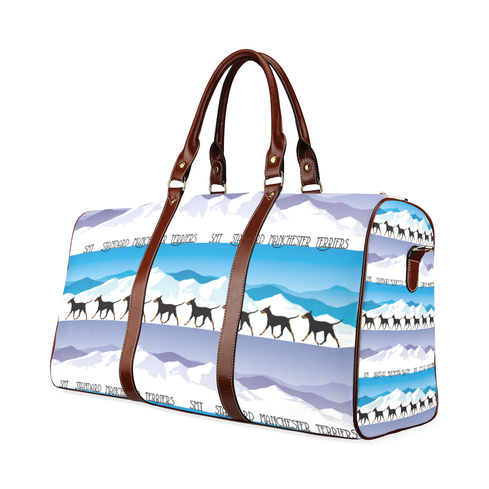 Standard Manchester Terriers Rockin The Rockies Waterproof Travel Bag/Small (Model 1639)