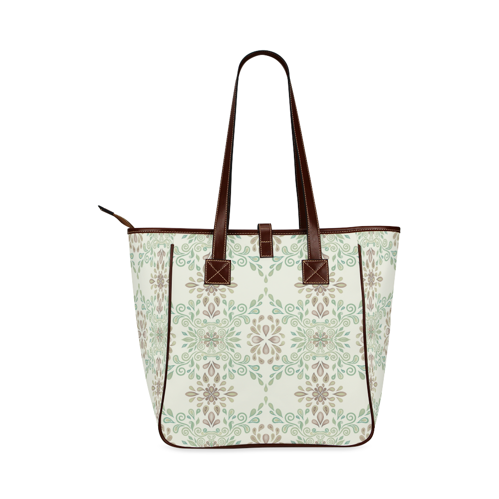 Green ornament Classic Tote Bag (Model 1644)