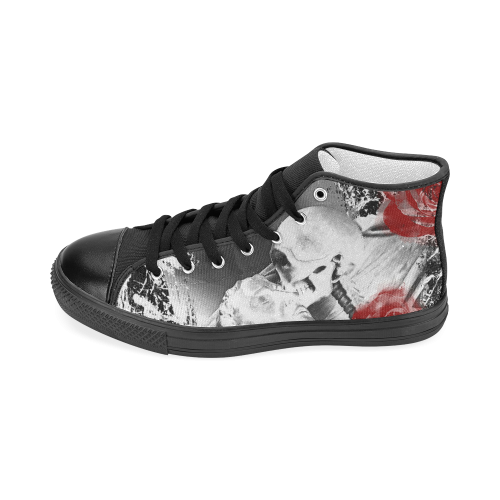 The Kiss of the Death Men’s Classic High Top Canvas Shoes (Model 017)