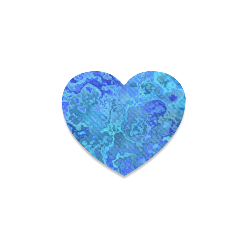 blue reef Heart Coaster