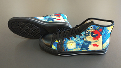 High Top Canvas Shoes for Kid (Model 017)