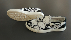 Women's Slip-on Canvas Shoes (Model 019)