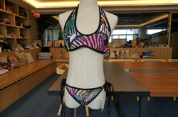 Custom Halter & Side Tie Bikini Swimsuit (Model S06)