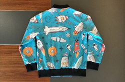 Kids' All Over Print Bomber Jacket (Model H40)