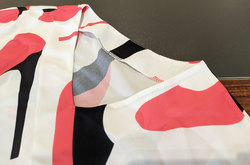 Half Sleeves V-Neck Mini Dress (Model D63)