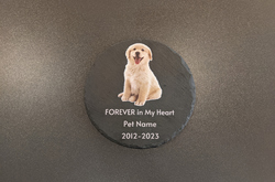 Round Pet Memorial Stone