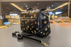Multi-Function Leather Satchel-Black (Model 1739)
