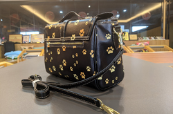 Multi-Function Leather Satchel-Black (Model 1739)
