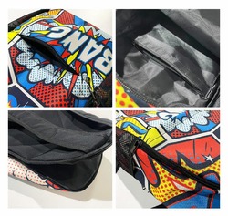 Fabric Backpack with Side Mesh Pockets (Model 1659)