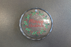 Round Crystal Glass Ornament-New