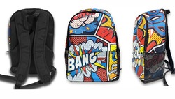 Fabric Backpack with Side Mesh Pockets (Model 1659)