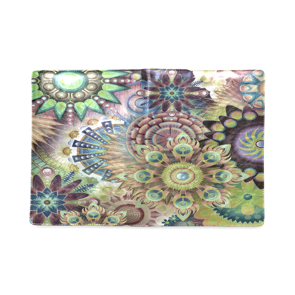 Flowering Fractal Green Whimsy Custom NoteBook B5