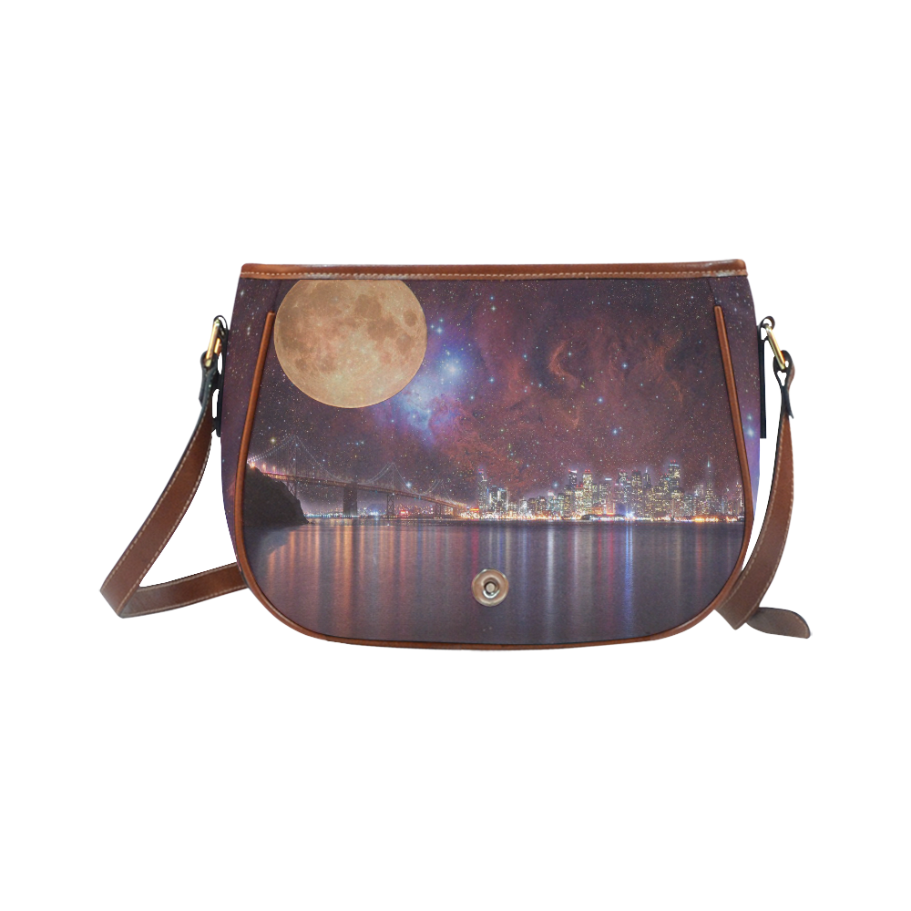 Strange Skies Saddle Bag/Large (Model 1649)