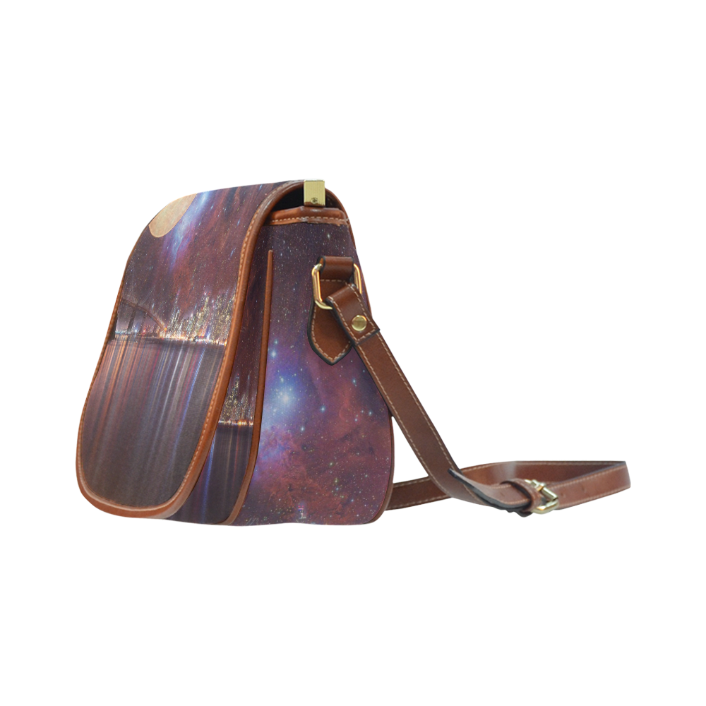 Strange Skies Saddle Bag/Large (Model 1649)