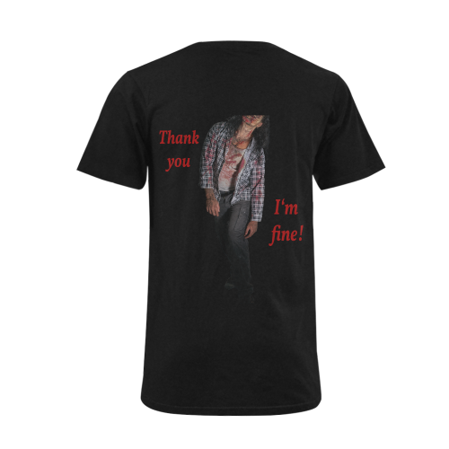 In Zombie Mood Men's V-Neck T-shirt  Big Size(USA Size) (Model T10)
