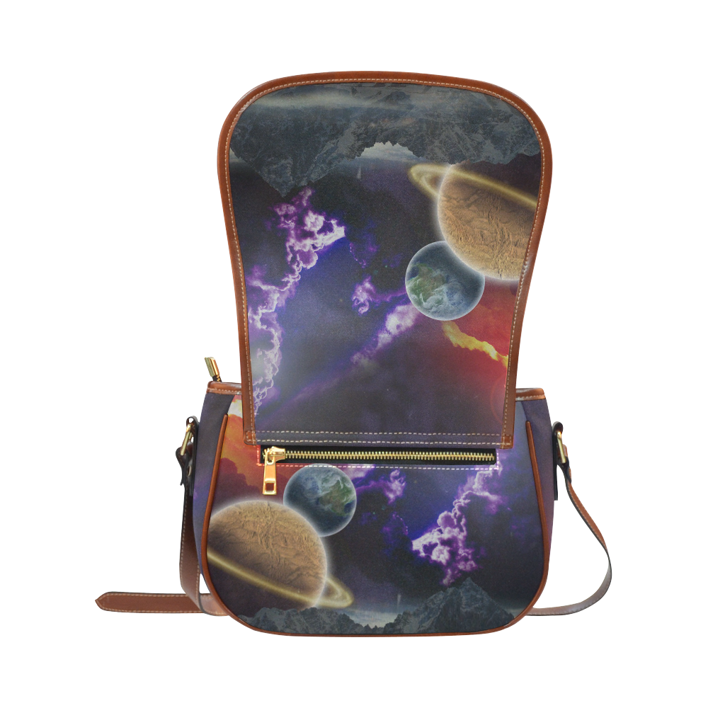 Strange Galaxy Saddle Bag/Large (Model 1649)