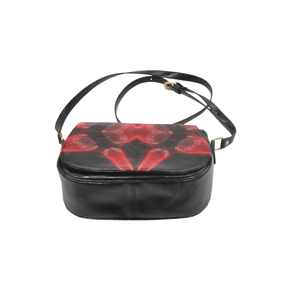 Red Crystal Classic Saddle Bag/Small (Model 1648)