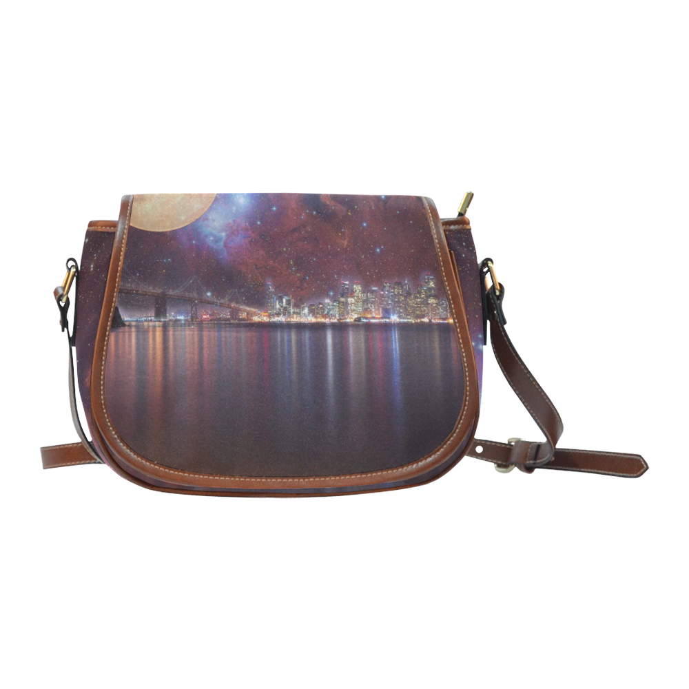 Strange Skies Saddle Bag/Large (Model 1649)