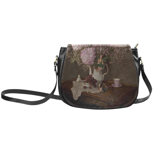 A Fairy Dreaming In Pastel Classic Saddle Bag/Small (Model 1648)