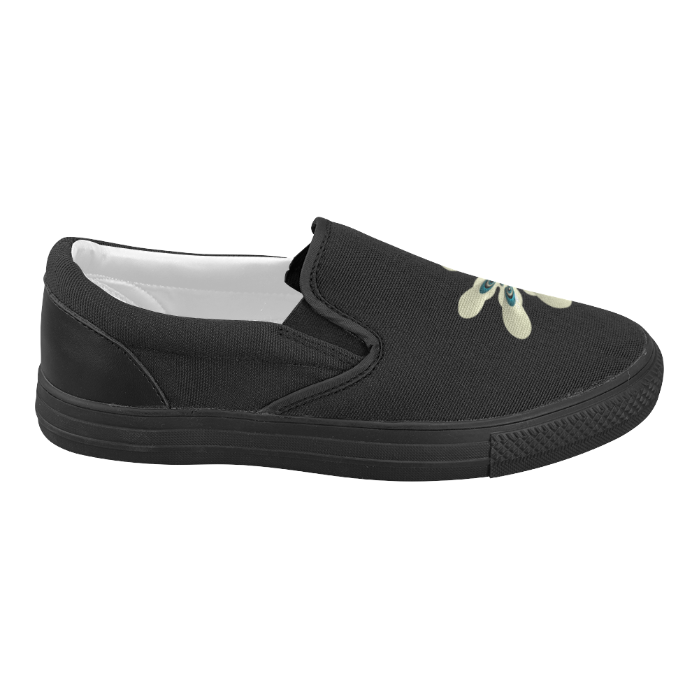 Fractal Flower 1 Women's Slip-on Canvas Shoes (Model 019)