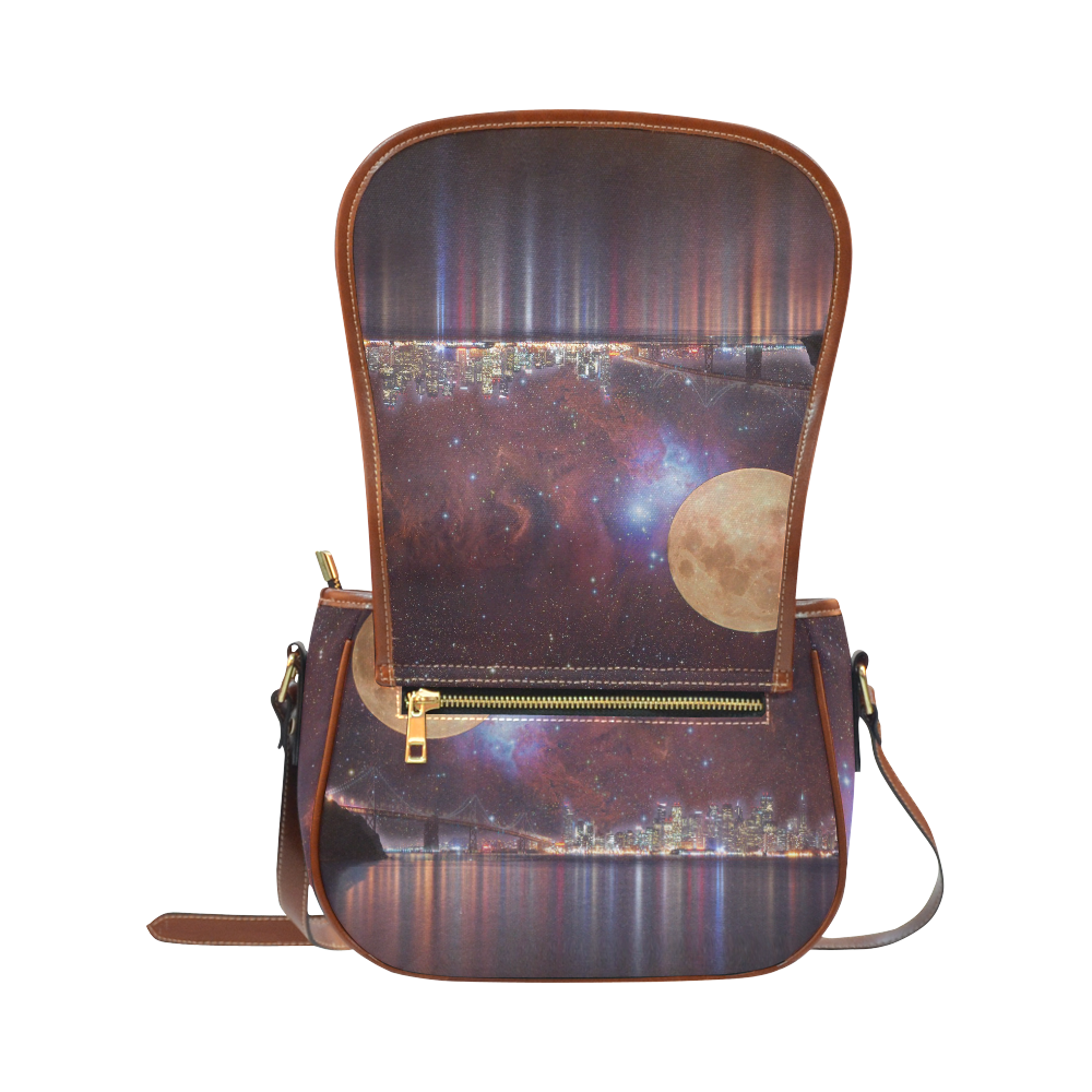 Strange Skies Saddle Bag/Large (Model 1649)