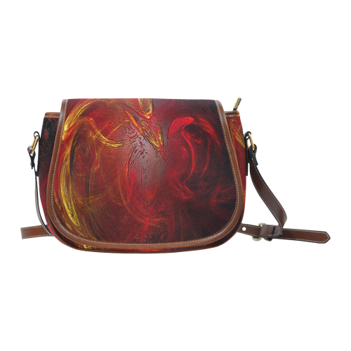 Red Firebird Phoenix Saddle Bag/Large (Model 1649)