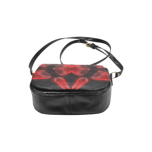 Red Crystal Classic Saddle Bag/Large (Model 1648)